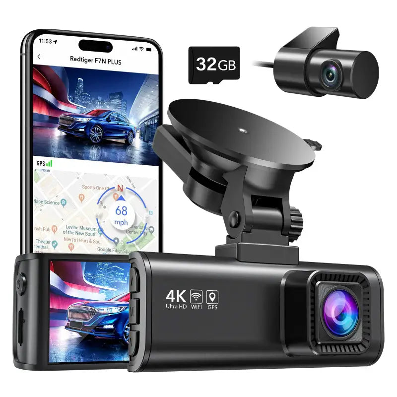Redtiger F7NP 4K Front Rear Dash Cam Hot Sales REDTIGER Dash Cam