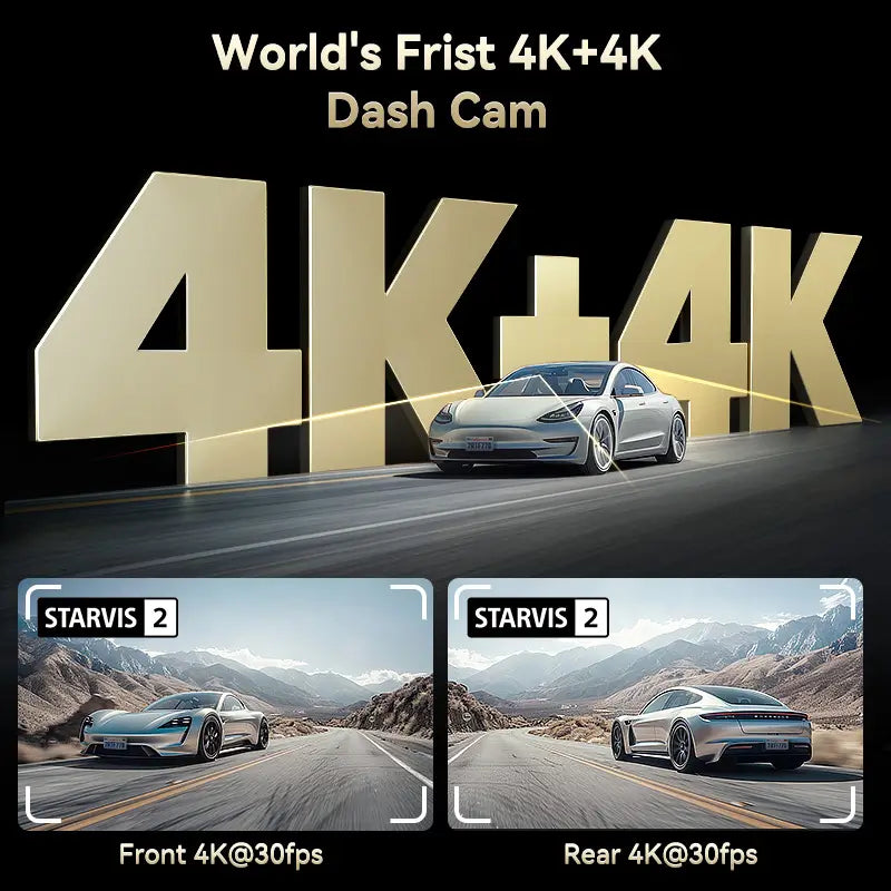 F77 Dual 4K STARVIS2 2CH IMX678 Voice Control 5.8GHz High Speed WIFI Dash Cam easy-product-customizer