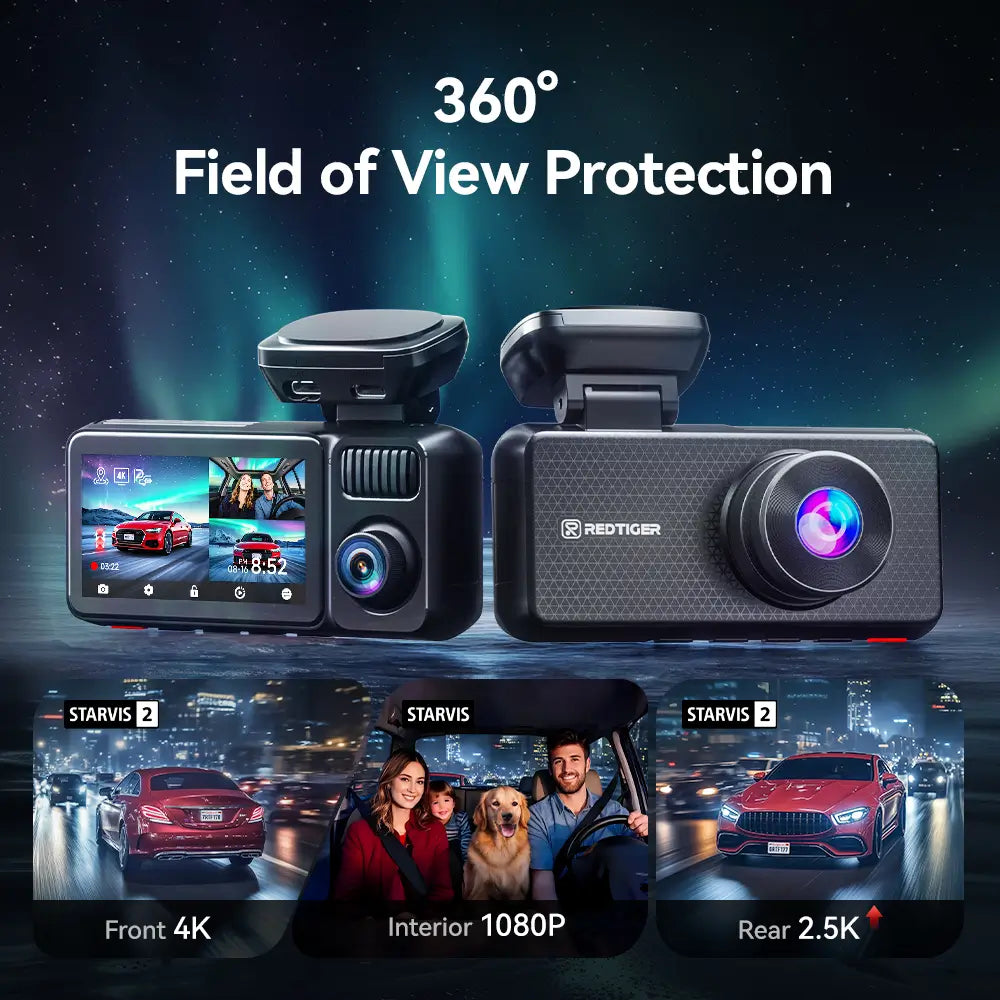 Redtiger F17Elite 3-Channel 4K+2.5K+1080P Wifi6 24/7 Ultra-Color Dash Cam easy-product-customizer