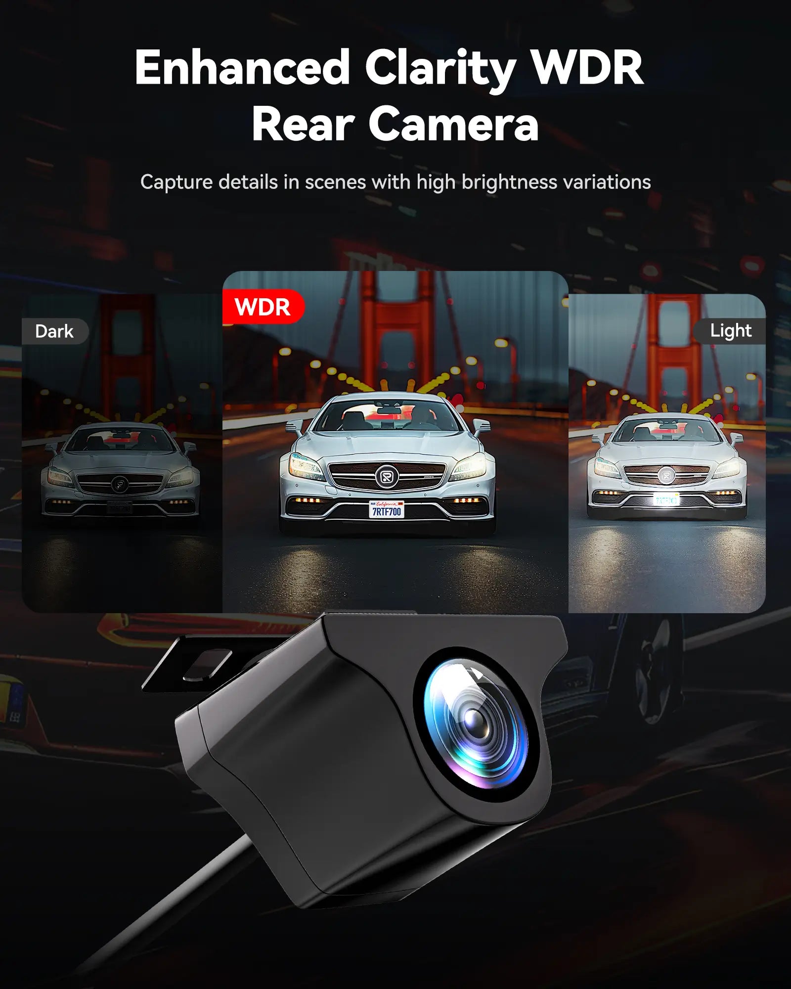 REDTIGER F7N Elite 4K Sony STARVIS 2 5.8GHz WiFi Touchscreen Voice Control Dual Dash Cam REDTIGER Official