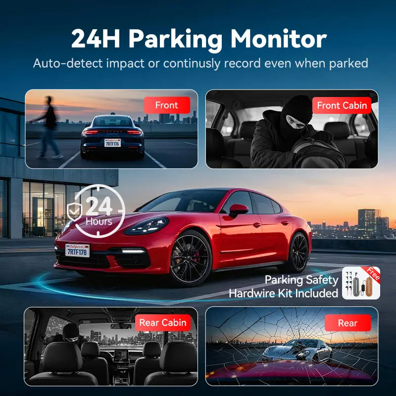 Redtiger F17 Pro 4K 4-Channel STARVIS 2 Dash Cam REDTIGER Official