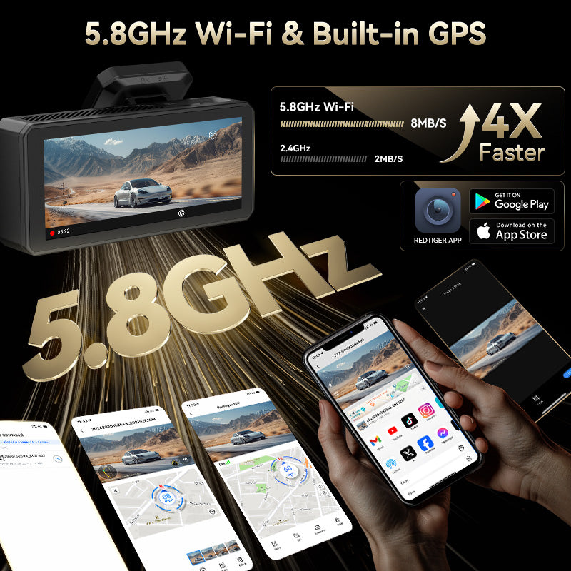 F77 V2 STARVIS 2 4K+4K Dual IMX678 Voice Control 5.8GHz High Speed WIFI Dash Cam easy-product-customizer