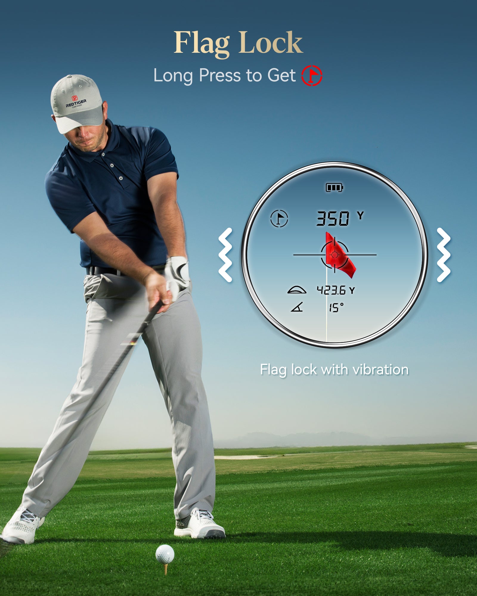 Redtiger Light-Adaptive Upgraded Laser Golf Rangefinder For 1200 Yards Hot Sales REDTIGER Official