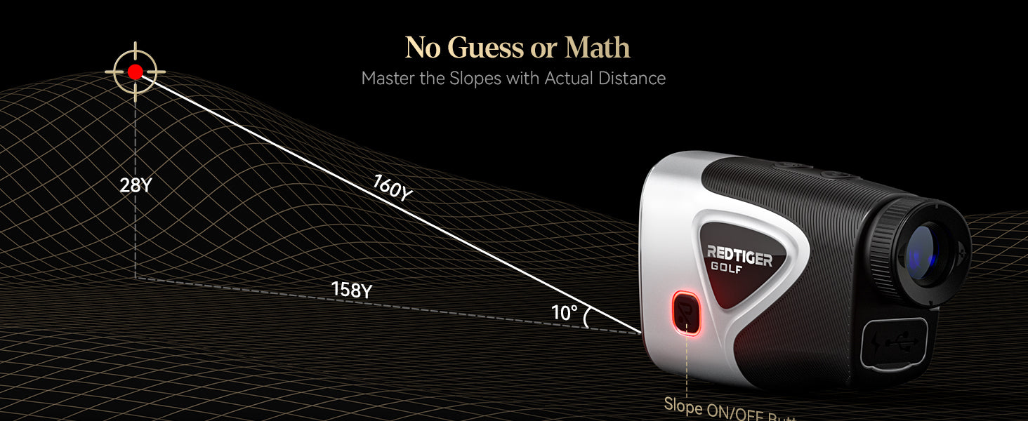 REDTIGER Light-Adaptive Golf Range Finder
