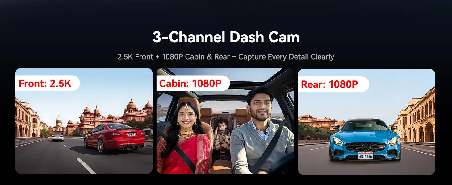 Touch Screen Dash Cam With Voice Control For Easy Operation