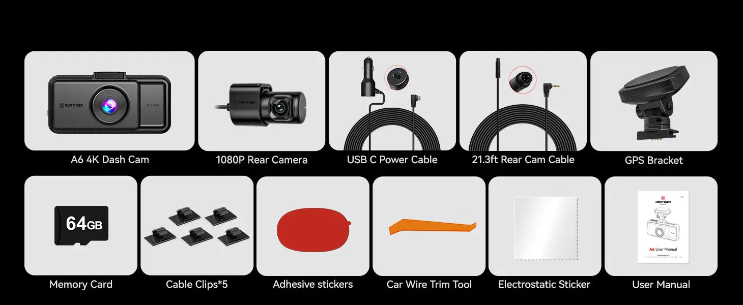What‘s A4 Dash Cam Included
