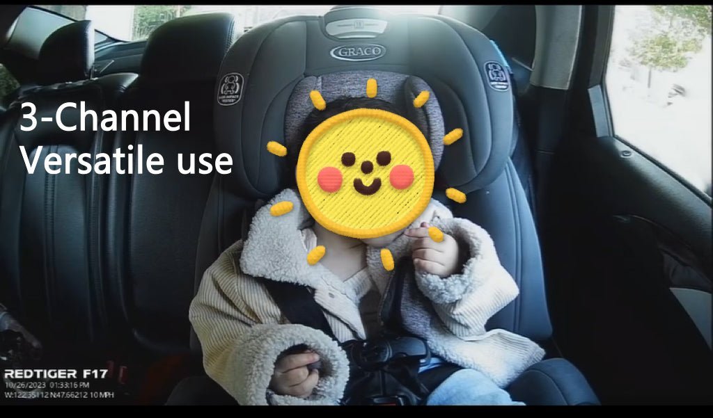 Redtiger F17 3-Channel 5G Wifi Dash Cam Hot Sales REDTIGER Dash Cam