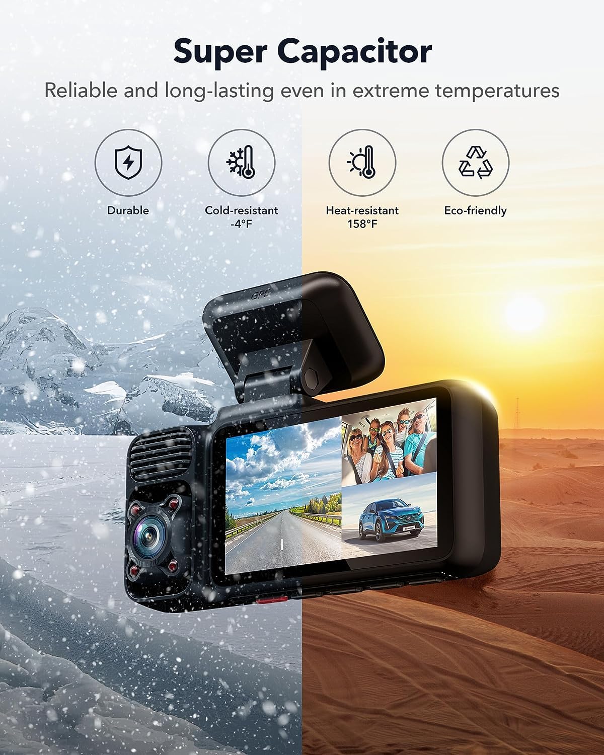 Redtiger F17 3-Channel 5G Wifi Dash Cam Hot Sales REDTIGER Dash Cam