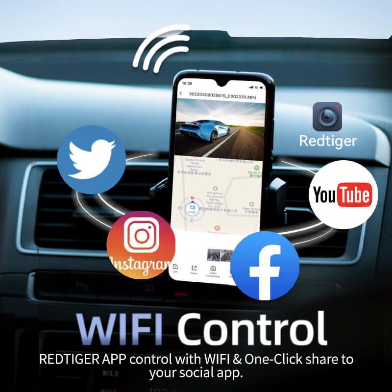 Redtiger F7N 4K Dual Dash Cam-Refurbished Hot Sales REDTIGER Dash Cam