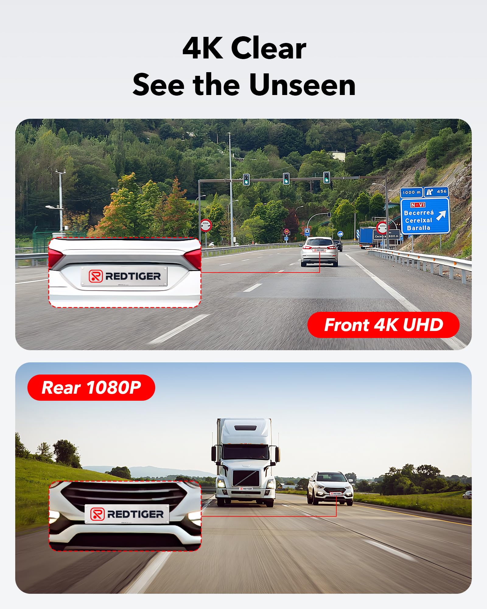 Redtiger F7NP 4K Front Rear Dash Cam-Refurbished Hot Sales REDTIGER Dash Cam