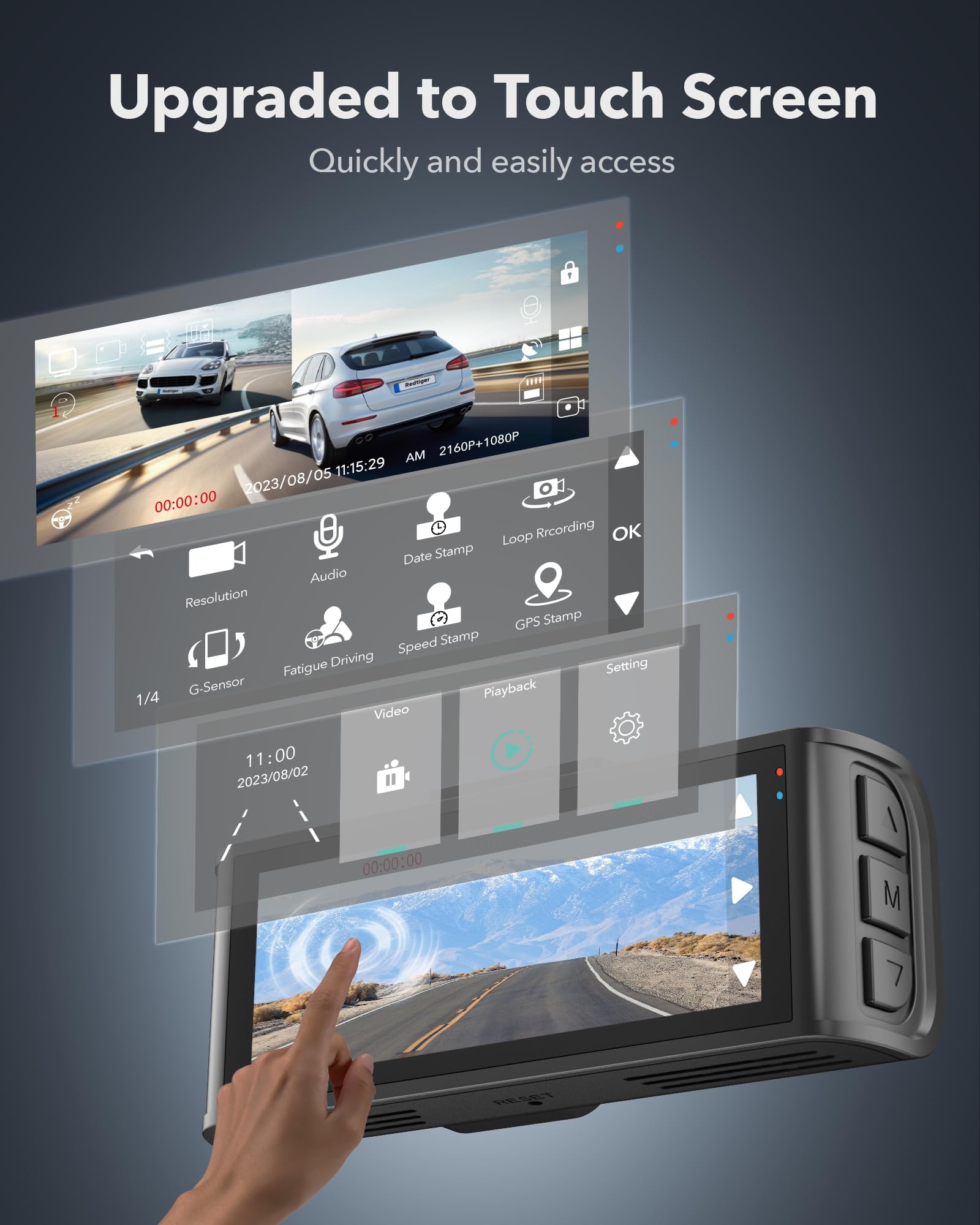 Redtiger F7NT 4K Dual Dash Cam Hot Sales REDTIGER Dash Cam