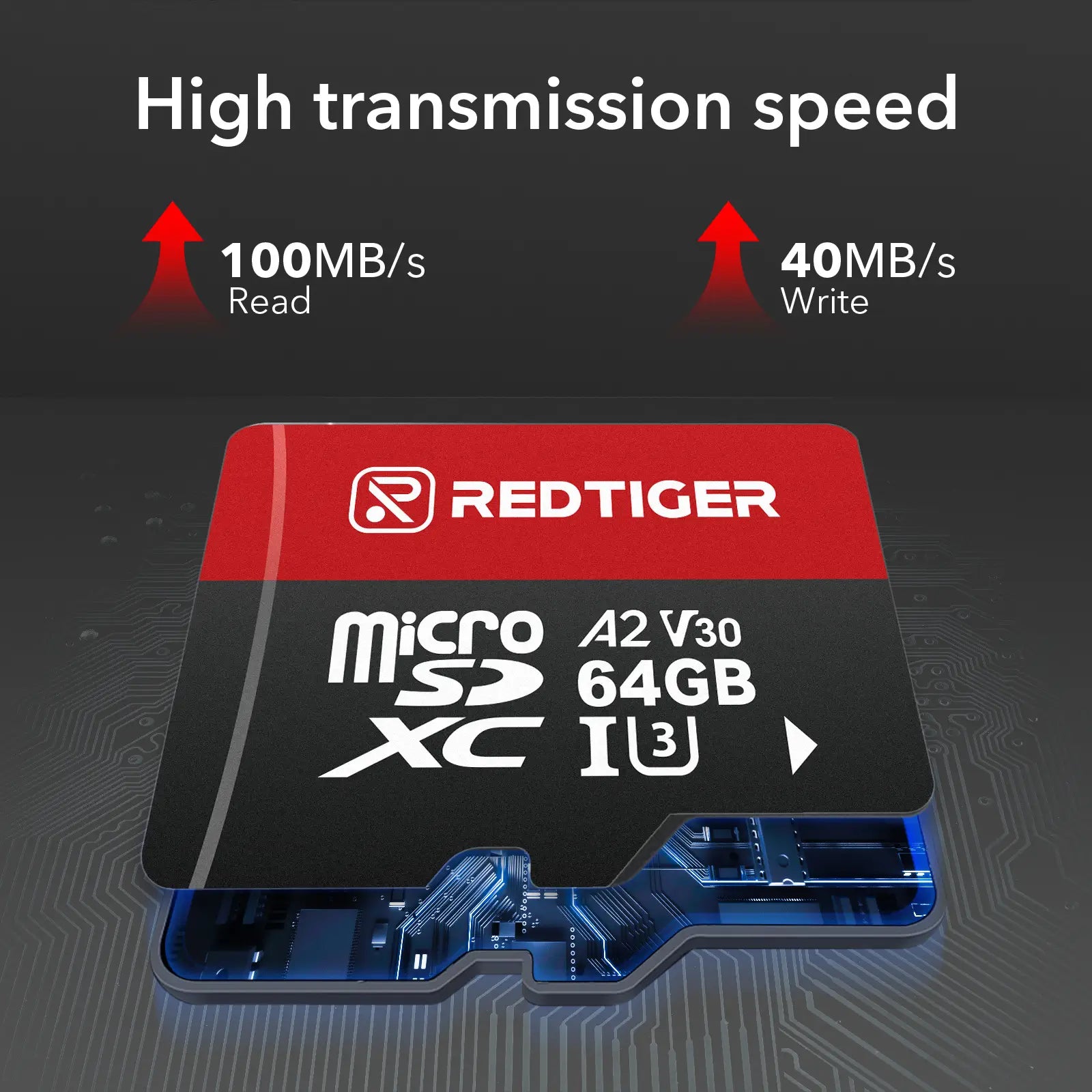 Redtiger 64GB SD Card For Dash Cam Class 10 U3 - REDTIGER Official