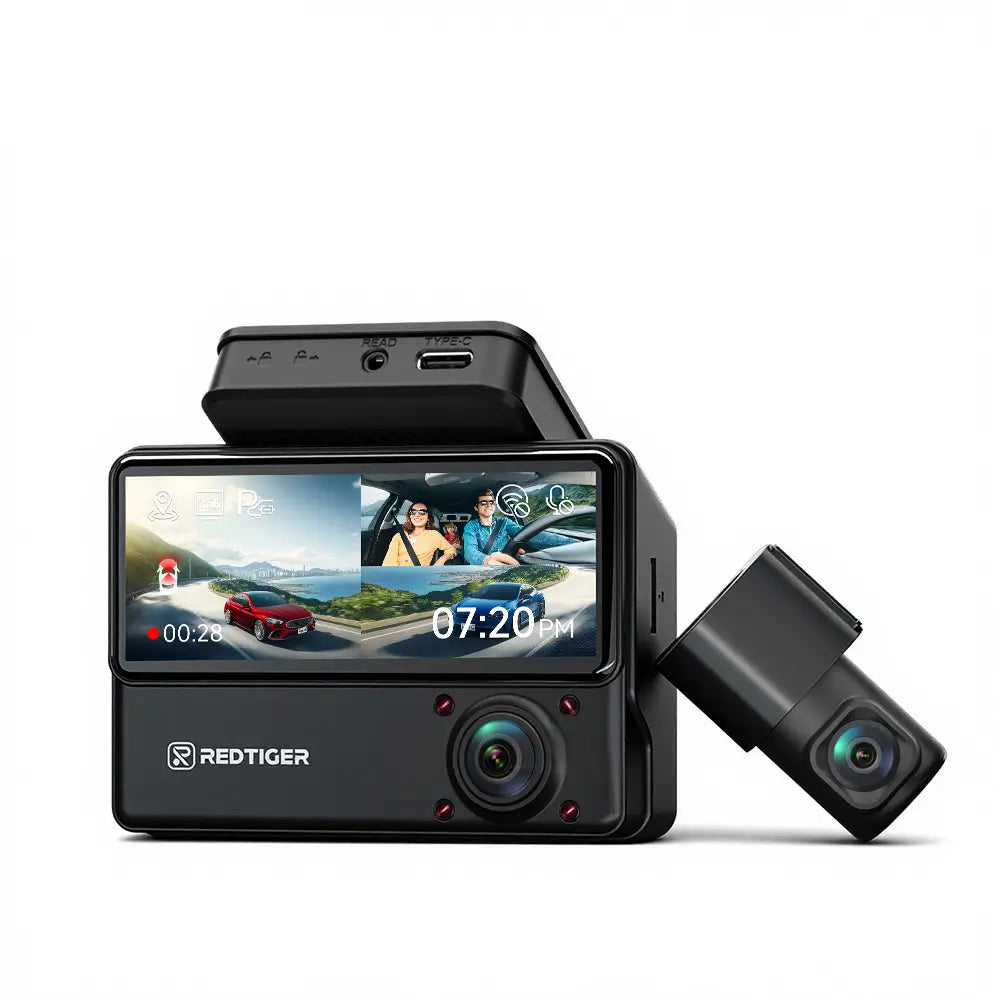 REDTIGER VP20 530° 3-Channel IR Night View Dash Cam - REDTIGER Official