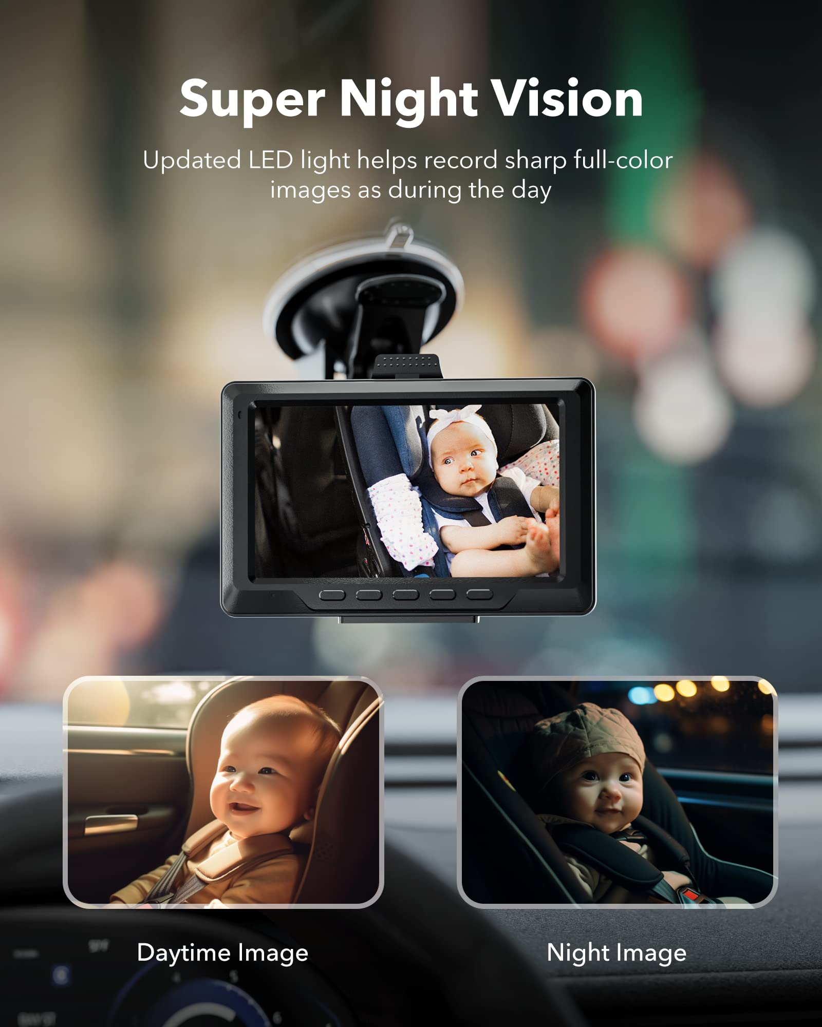 Redtiger 1080P Full-Color Night Vision Rear Facing Baby Monitor Hot Sales REDTIGER Dash Cam