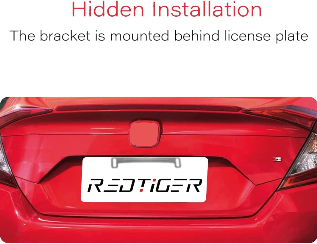 Redtiger Dash Cam Reverse Rear Camera License Plate Bracket Accessories REDTIGER Dash Cam
