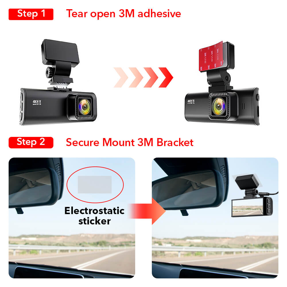 Redtiger F7N 3M Mount with GPS Module Accessories REDTIGER Dash Cam