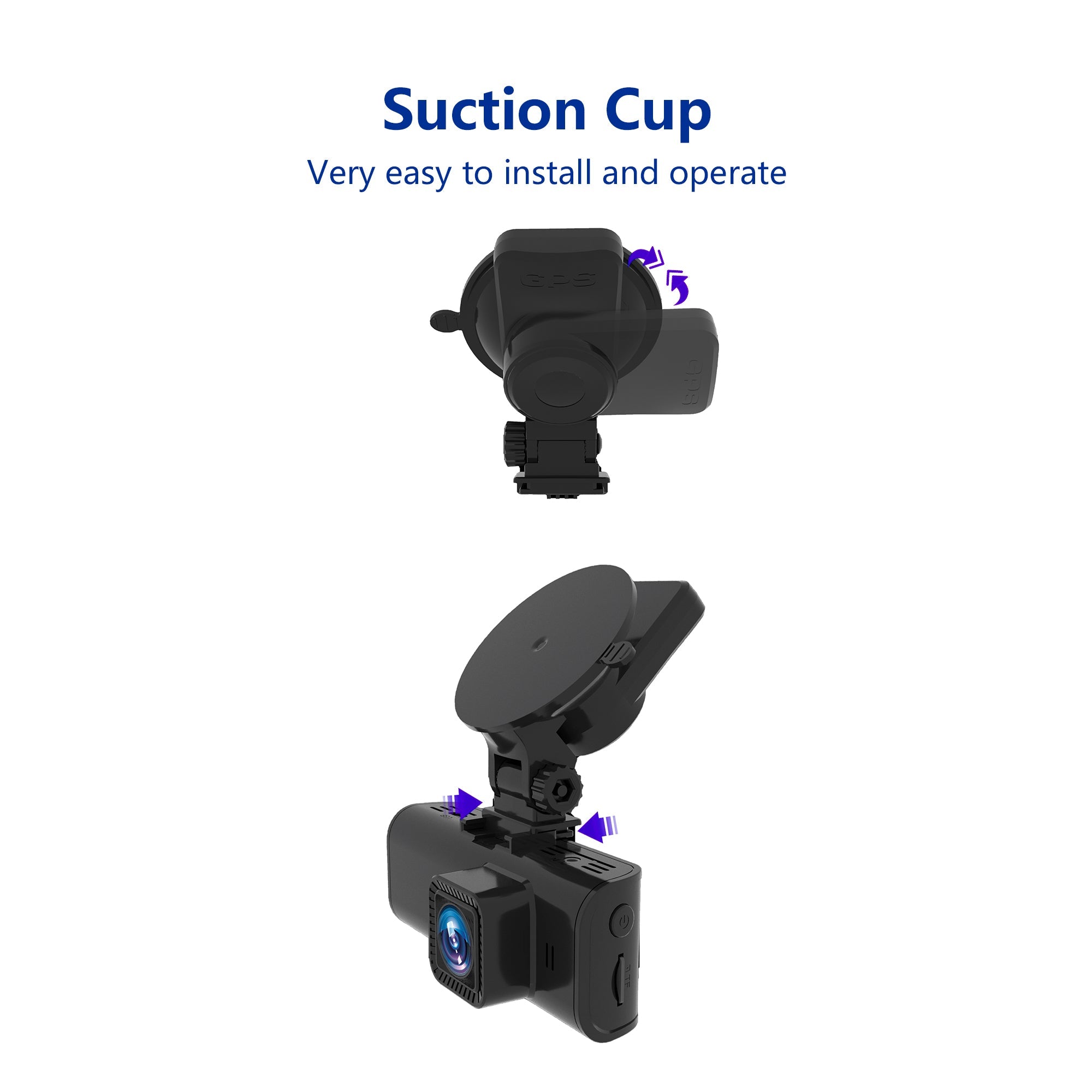 Redtiger F7N/F17 Dash Cam Suction Mount with GPS Module Accessories REDTIGER Dash Cam