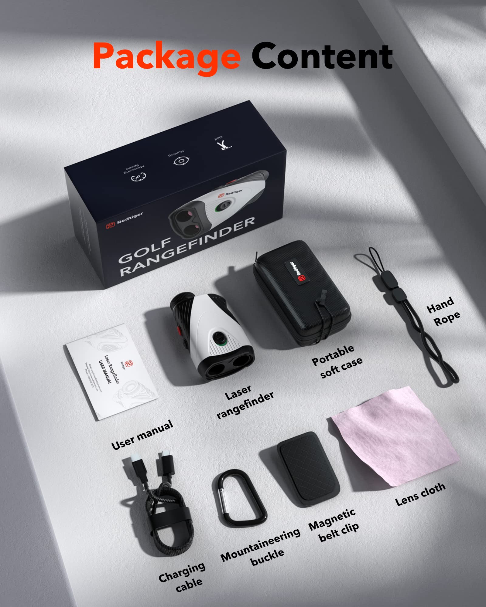 REDTIGER Golf Rangefinder with Slope, 1200 Yards Laser Range Finder Golfing, 7X Magnification Hot Sales REDTIGER Dash Cam