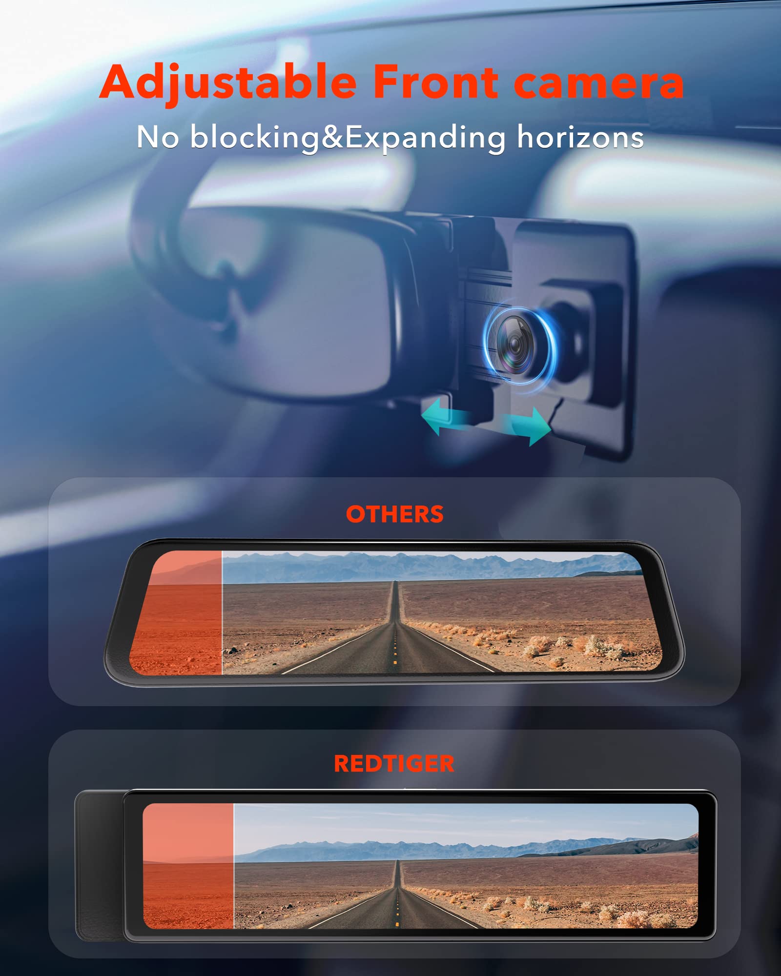 Redtiger T27 4K+2.5K Touchscreen Smart Parking Assist Dash Cam Hot Sales REDTIGER Dash Cam