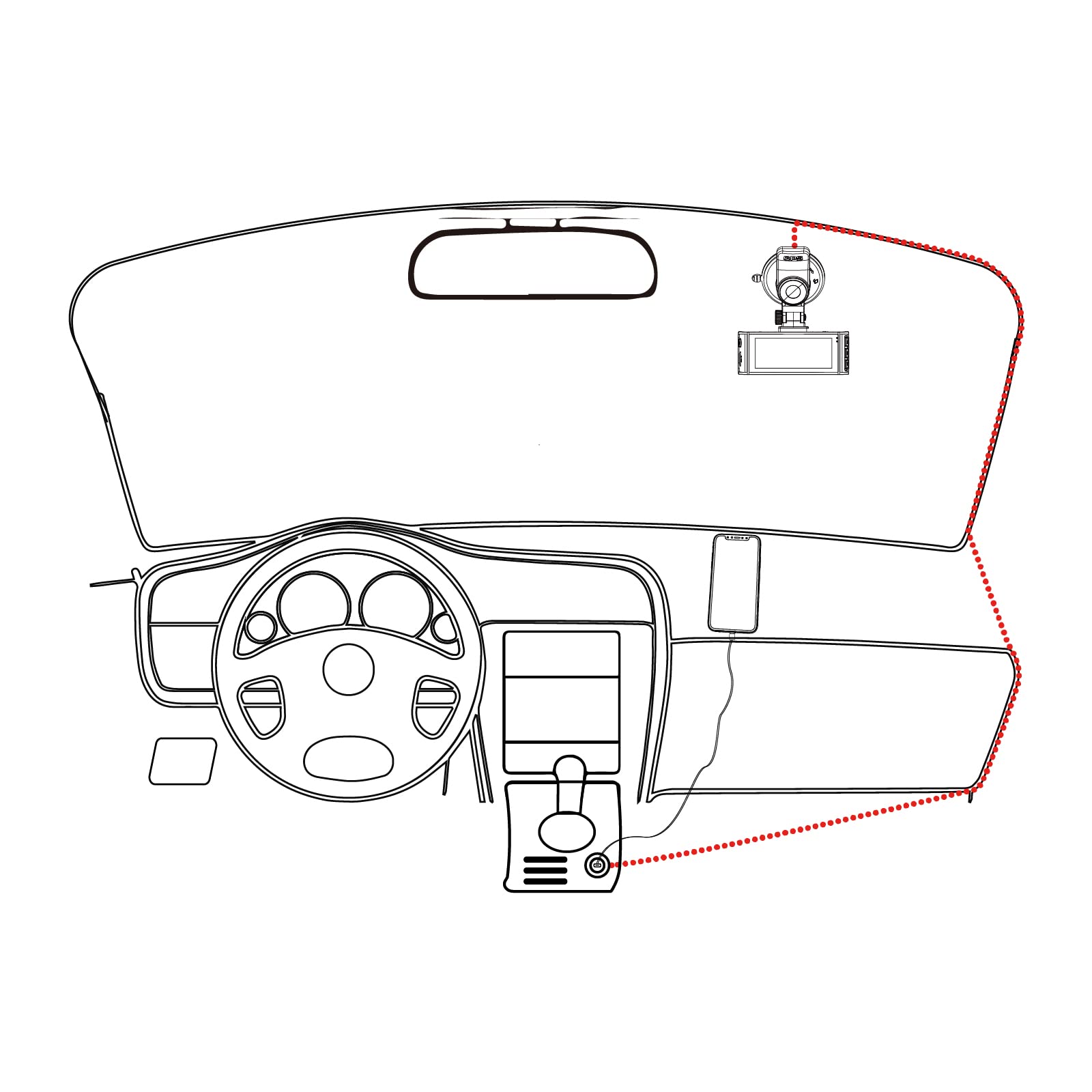 REDTIGER USB-C Car Charger Accessories REDTIGER Dash Cam