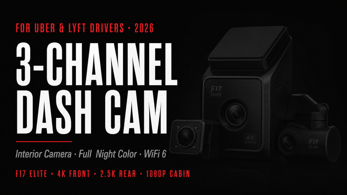 Best Dash Cam for Uber Drivers (2026): Interior Camera, Night Vision, and Fast WiFi — What Rideshare Drivers Actually Need