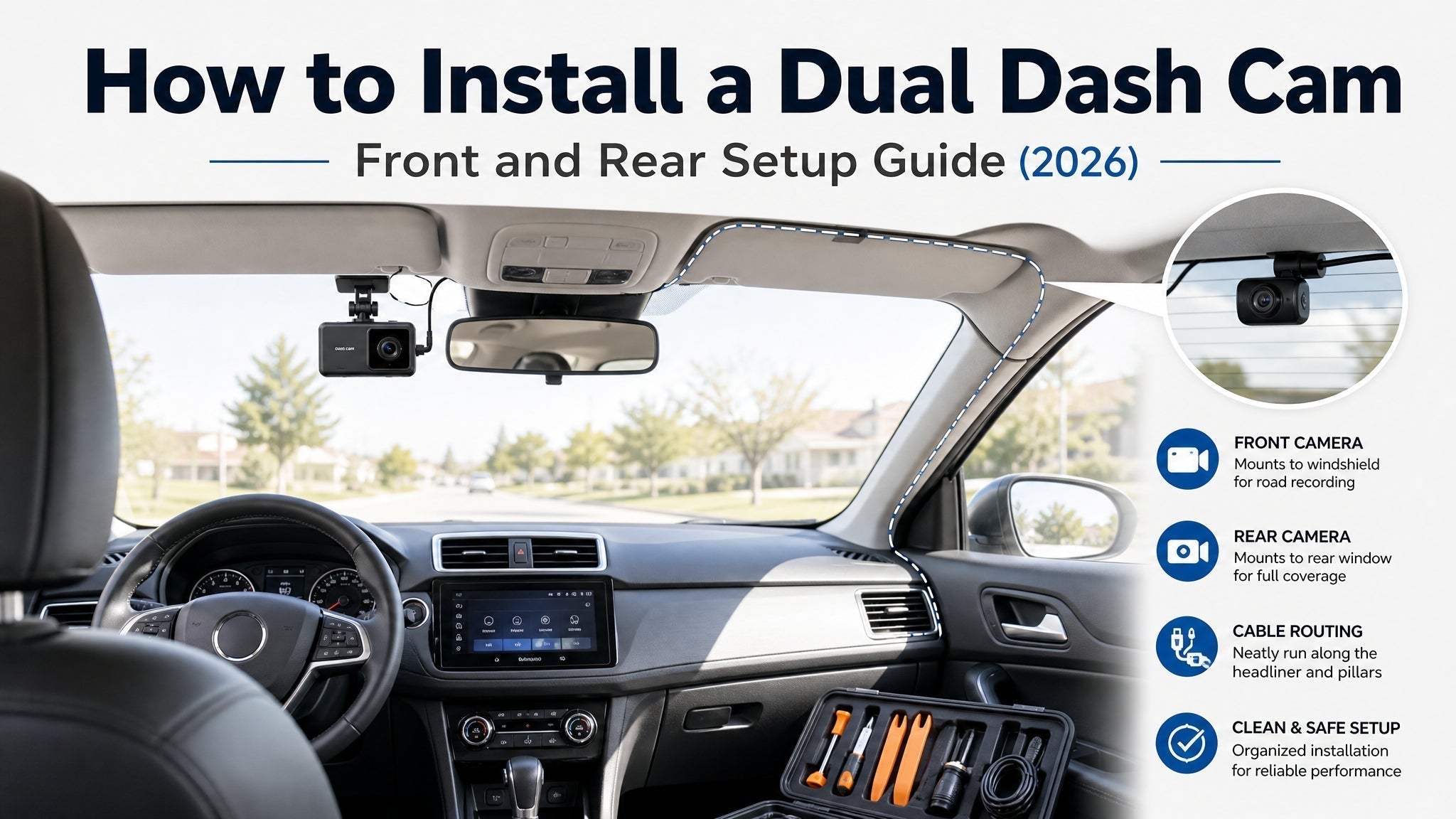 How to Install a Dual Dash Cam: Front and Rear Setup Guide (2026)