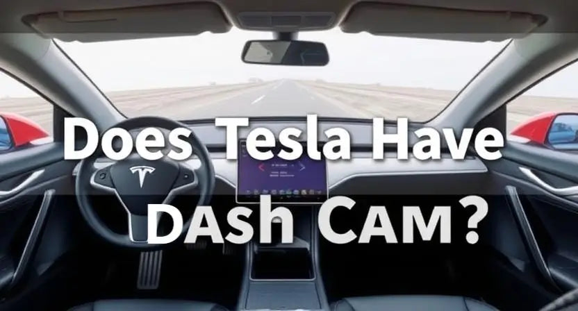 Tesla with Built-in Dash Cam