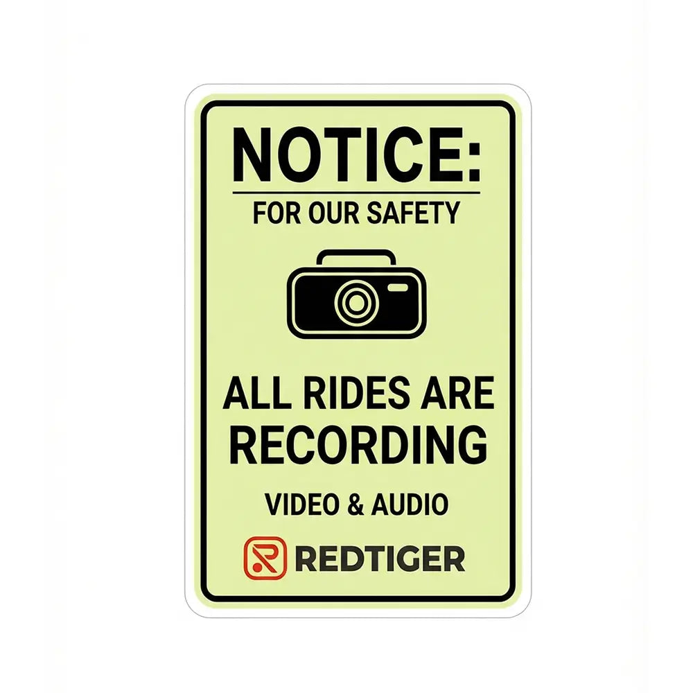 Redtiger Glow-in-the-dark Waterproof Warning Sticker - REDTIGER Official