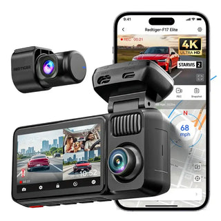 Redtiger F17Elite 3-CH 4K+2.5K+1080P Wifi6 24/7 Ultra-Color Dash Cam easy-product-customizer F17ELITE
