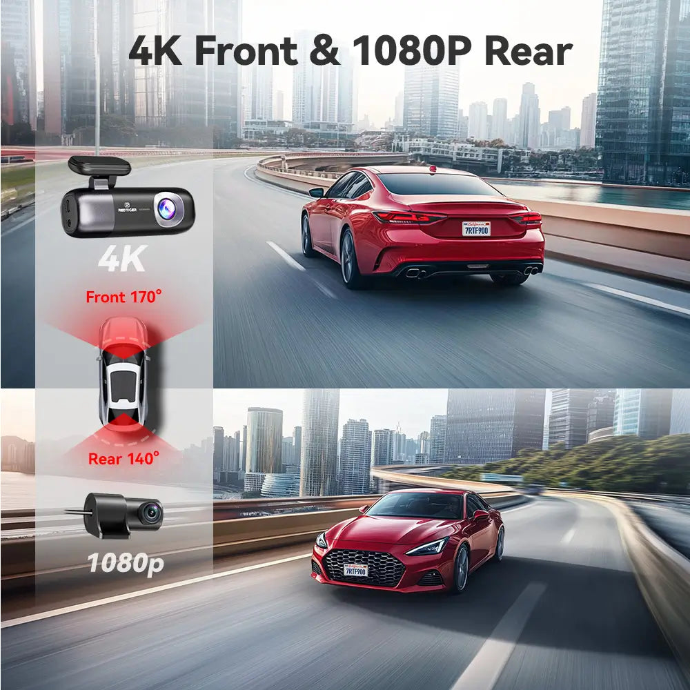 Redtiger F9 4K Dual Front and Rear Mini Dash Cam Hot Sales REDTIGER Dash Cam