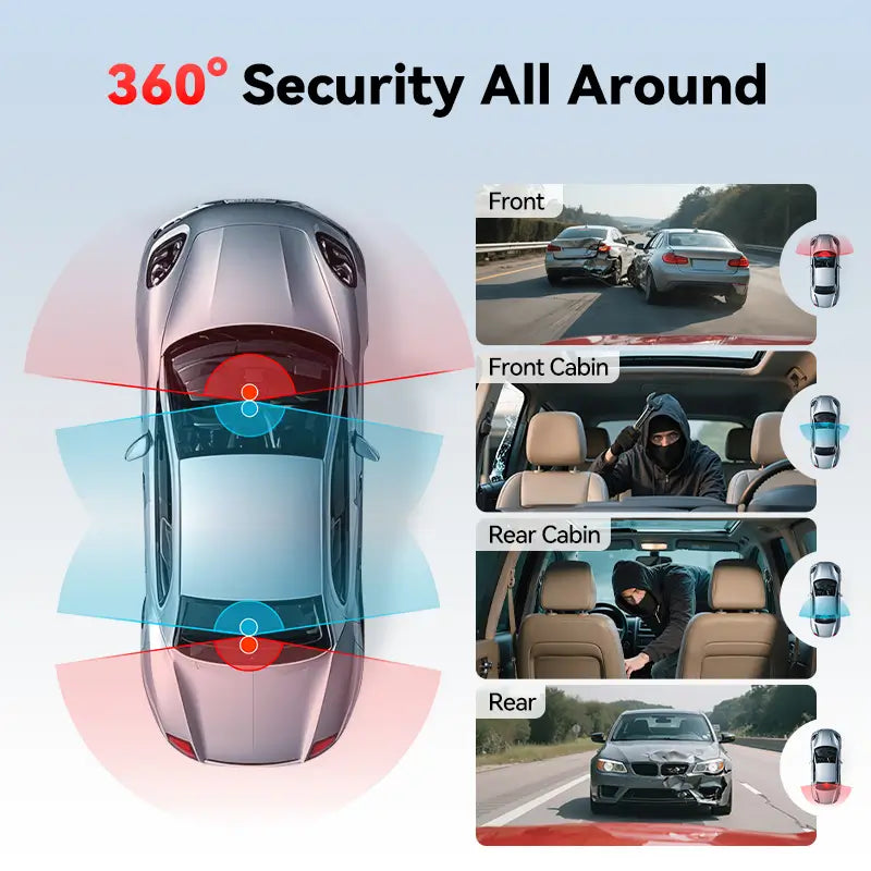 Redtiger F17 Pro 4K 4-Channel STARVIS 2 Dash Cam REDTIGER Official