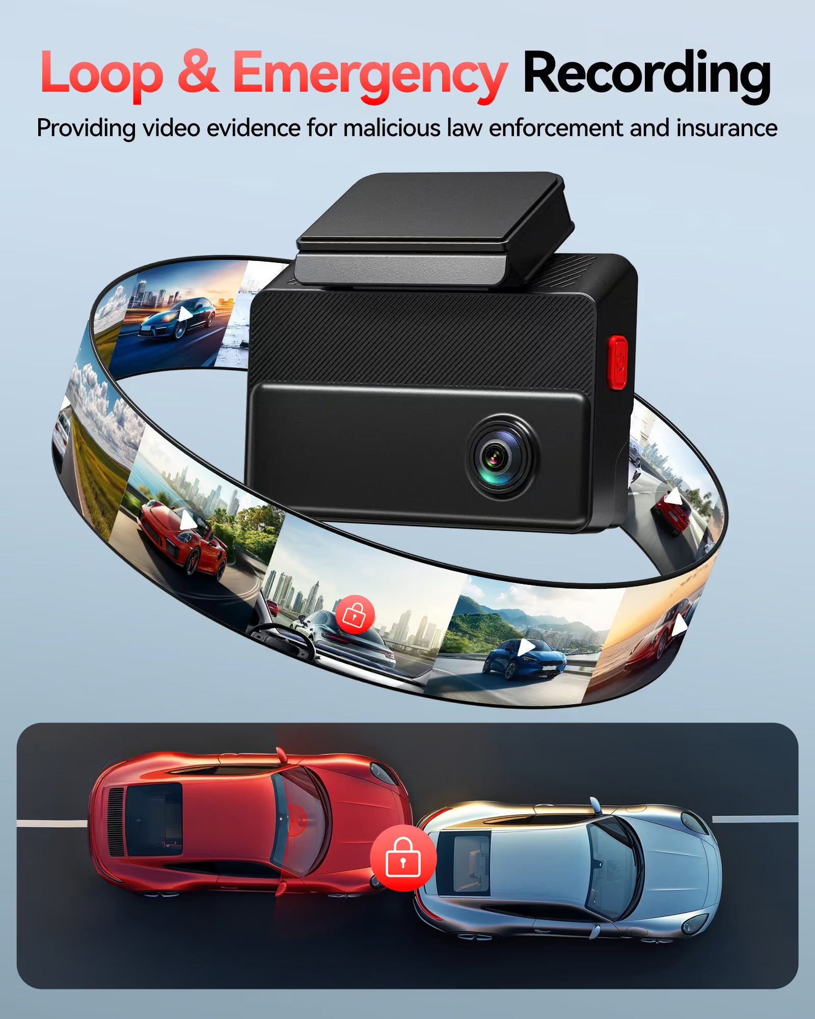 REDTIGER VP20 530° 3-Channel IR Night View Dash Cam - REDTIGER Official