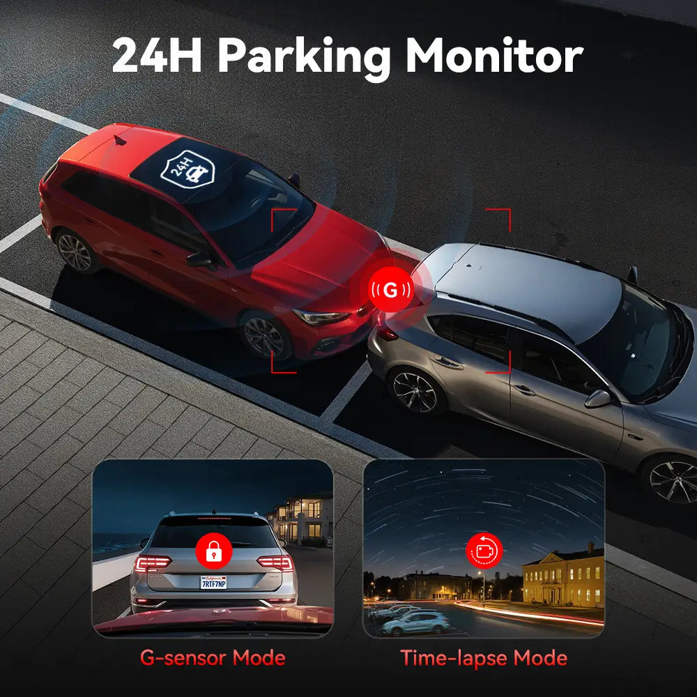 REDTIGER F7NP Dash Cam Front and Rear, 4K Full HD Car Camera with STARVIS 2, 3.18” IPS Screen, Free 128GB Card, 5.8GHz Wi-Fi, GPS, Night Vision, Loop Recording, Parking Mode - REDTIGER Official