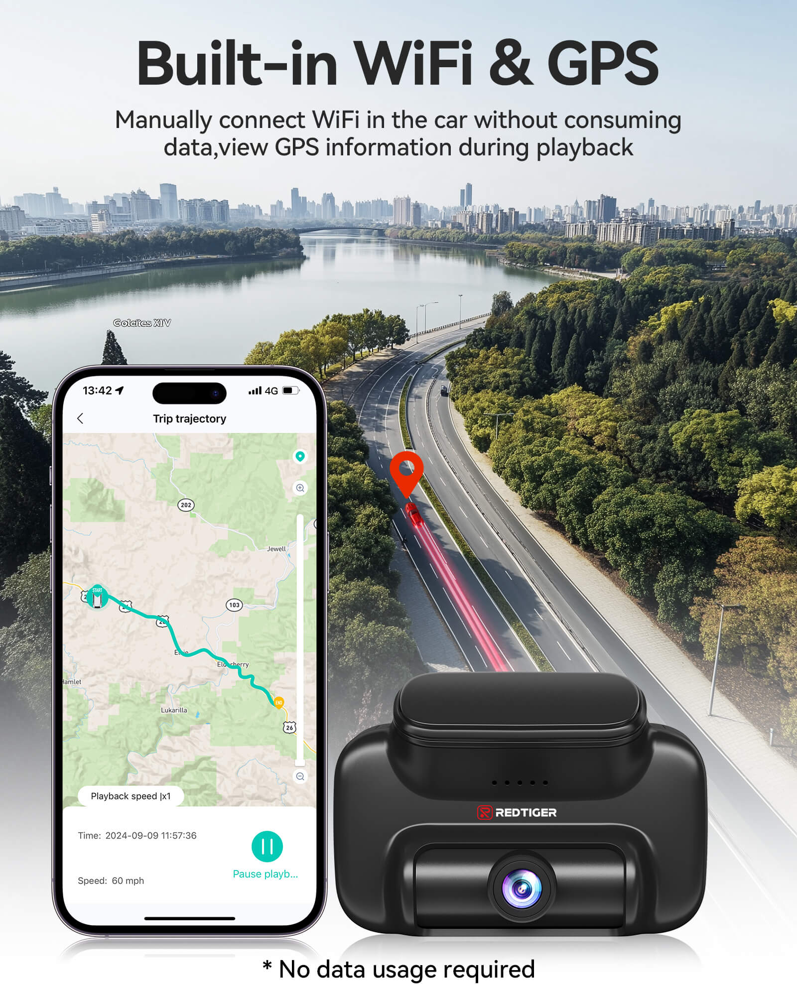 Redtiger VS10 4G Lte Could Storage 2.5K Wireless Parking Alarm Dash Cam Hot Sales REDTIGER Official