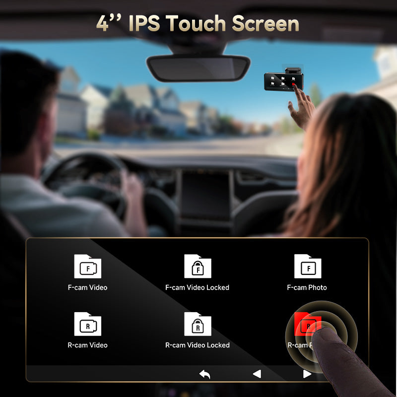 F77 STARVIS 2 4K+4K Dual IMX678 Voice Control 5.8GHz High Speed WIFI Dash Cam Hot Sales REDTIGER Official   