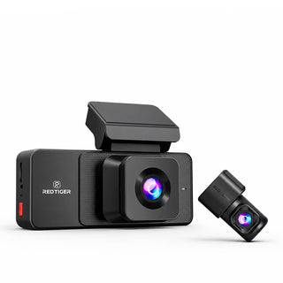 REDTIGER A3 3 Channel Dash Cam Front and Rear Inside, 2.5K + 1080P + 1080P Dash Camera for Cars with WiFi, IR Night View, 3.18" Screen, Parking Mode, Loop Recording