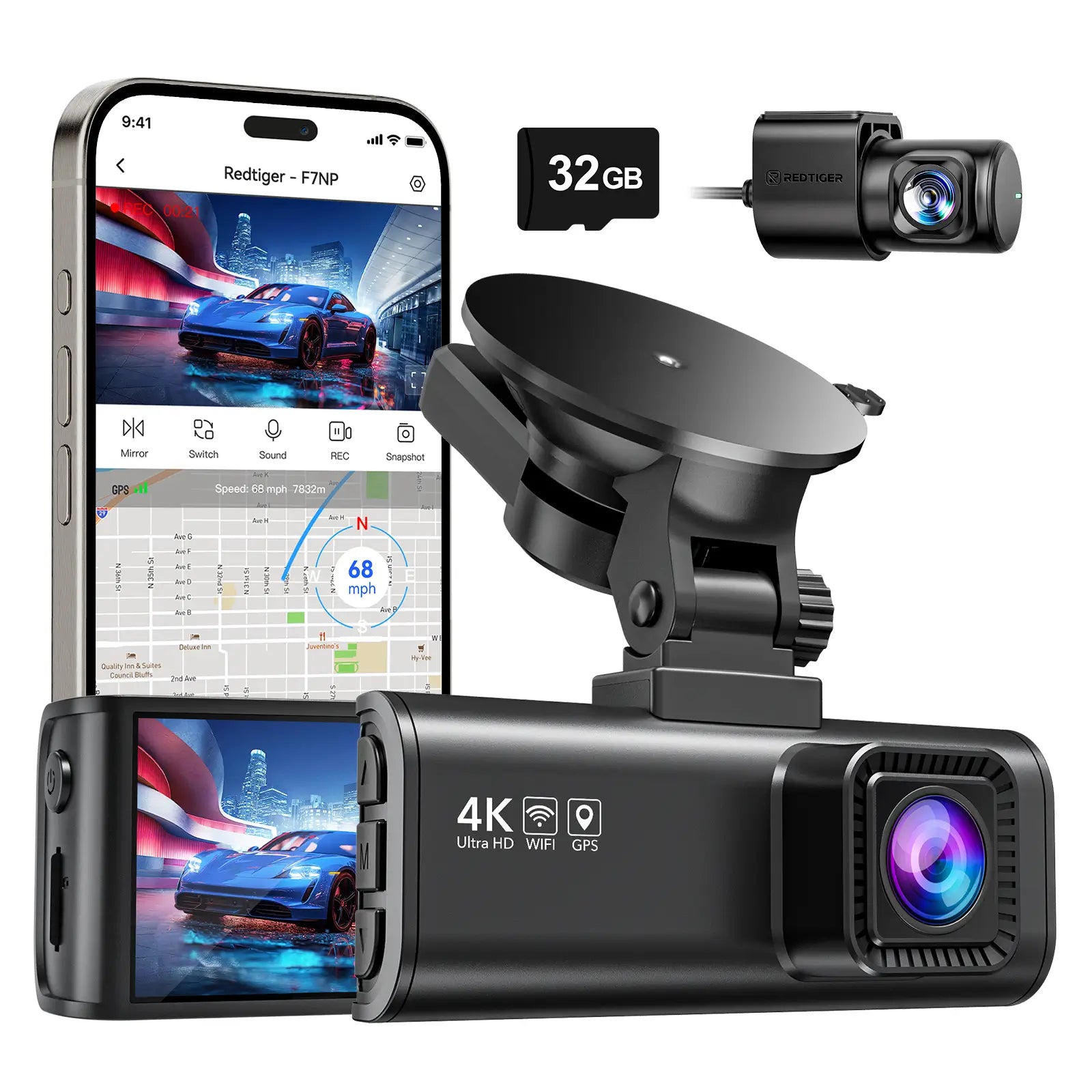 Redtiger F7NP Dash Cam