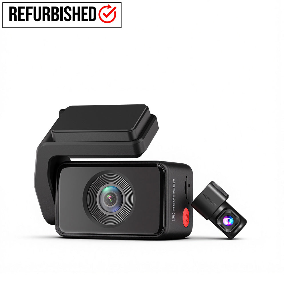 Redtiger A4 4K+1080P Voice Control 5.8GHz WIFI Dash Cam-Refurbished - REDTIGER Official