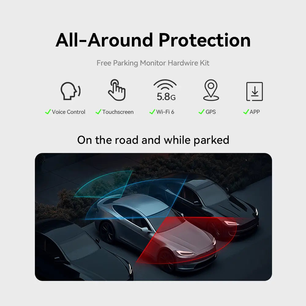 Redtiger F17Elite 4K+2.5K+1080P  3-Channel 24/7 Ultra-Color 5.8 GHz WiFi6 Dash Cam - REDTIGER Official