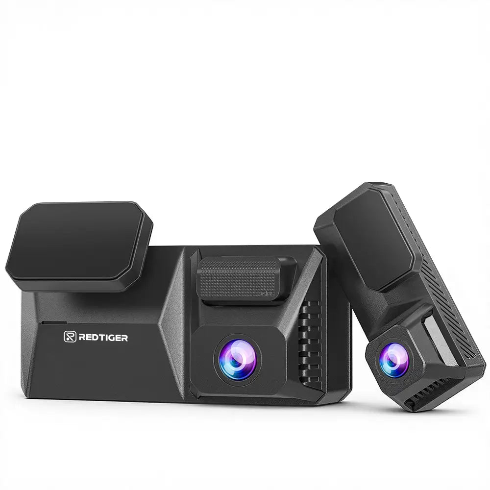 F77 STARVIS 2 4K+4K Dual IMX678 Voice Control 5.8GHz High Speed WIFI Dash Cam - REDTIGER Official