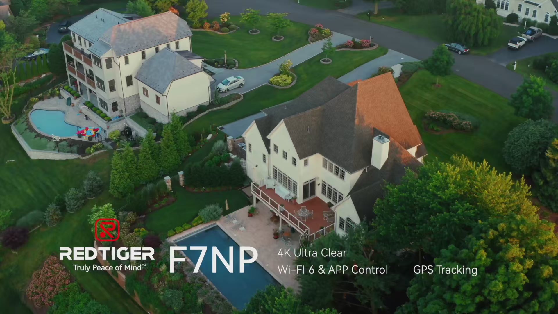 REDTIGER F7NP Dash Cam Front Rear, STARVIS 2 Sensor, 5.8GHz WiFi-20MB/s Fast Download, Dash Camera for Cars with GPS, WDR Night Vision, 170°Wide Angle, 24H Parking Mode